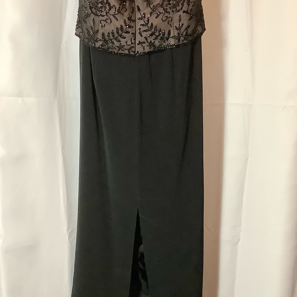 Montage by Mon Cheri Black Beaded Evening Gown - Picture 4 of 13